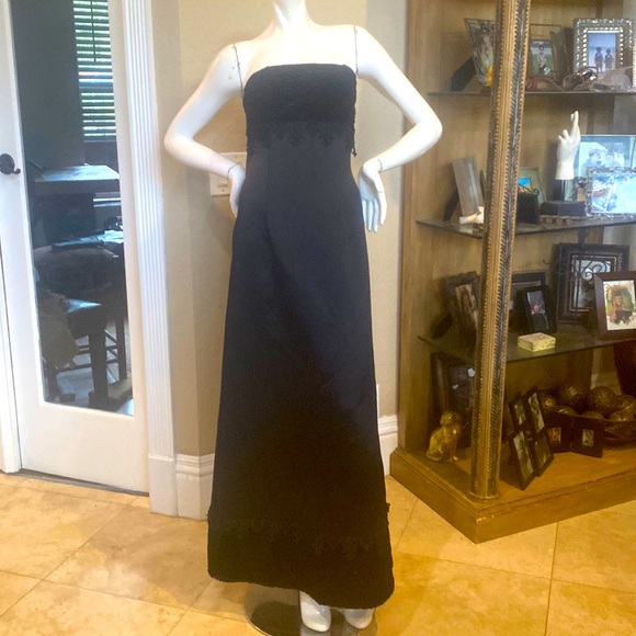 pastel blue maxi dress Esra Linen Strapless Sequin Mesh Dresses & FORMAL BOYS 6M-16Y Size:USS 10